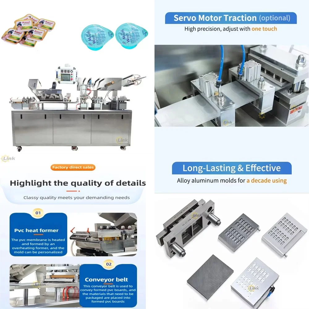 OEM ODM DPP88 Full Automatic Aluminum PVC Tablet Blister Packing Machine with Hot Forming