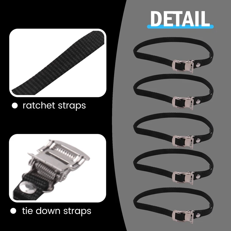 10 PCS -Road Bike Cycling Toe Straps 50cm for Bicycle Racing-ABFB