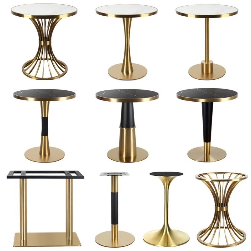 Commercial light luxury gold-plated leg bracket, dining table legs Commercial dining table feet Stainless steel gold-plated