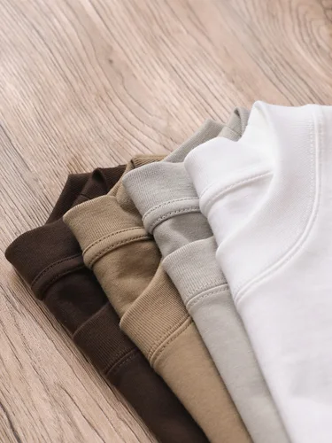 11,29 oz 320 gramos peso de algodón pesado camiseta holgada de gran tamaño para hombres Color sólido hombro caído manga corta de alta calidad