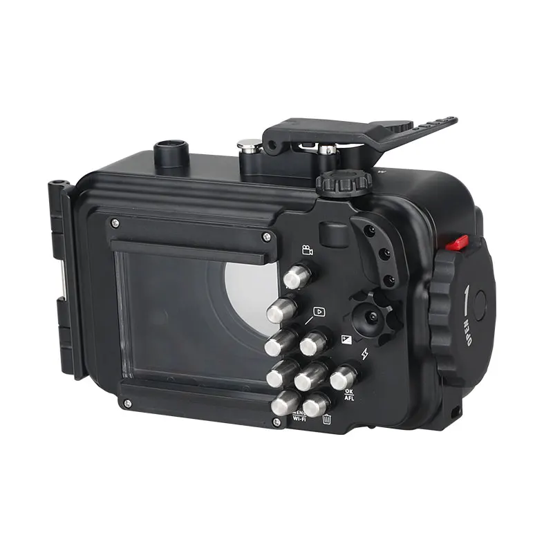 غطاء غوص كاميرا WEEFINE WFH TGS TG لأوليمبوس TG7/TG6/TG5 - تصنيف عمق 100 متر، معدات تصوير تحت الماء عالية الجودة #4