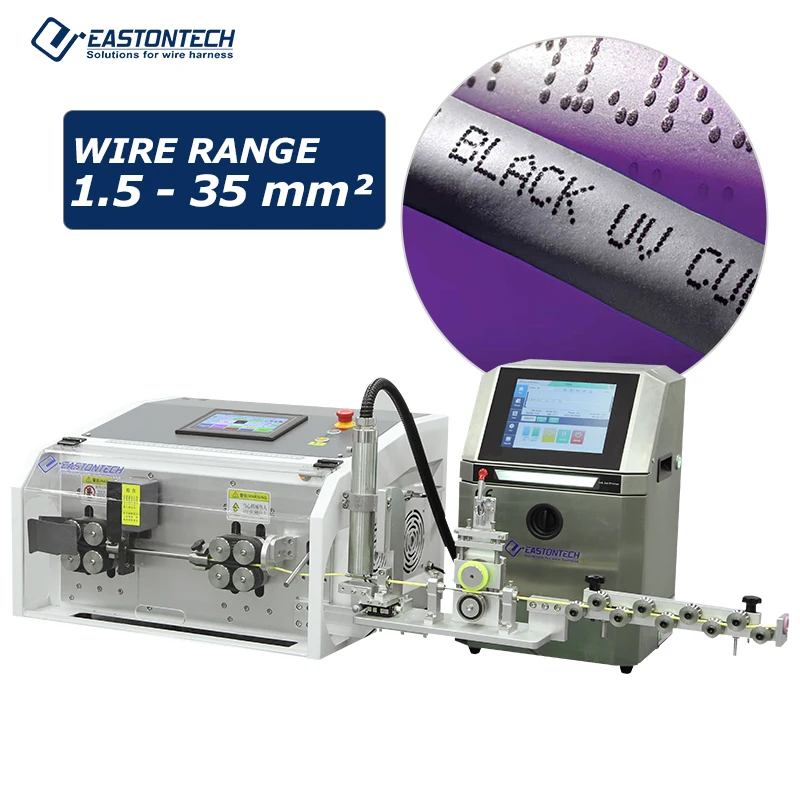EW-05A+P Automatic Cable Wire Cutting Stripping Printing Machine