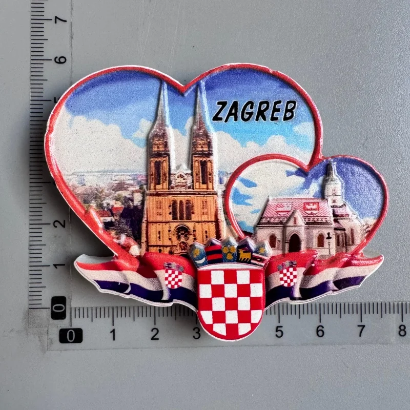 Kroatien Kühlschrankmagnete Dubrovnik Zagreb Split Trogir Hvar Vodice Rabac Pula Rovinj Vrsar Touristensouvenirs Kühlschrankmagnete