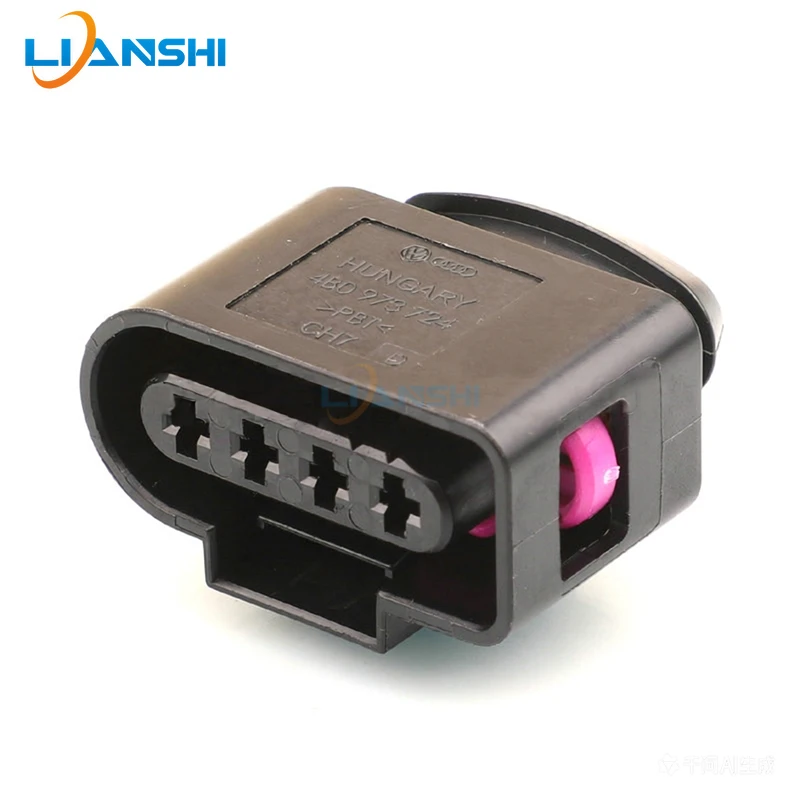 1set 4pin 4B0973724 1J0973724 Car Wiring Harness Plug For VW Audi Ignition Coil Cummins Throttle Sensor Connector