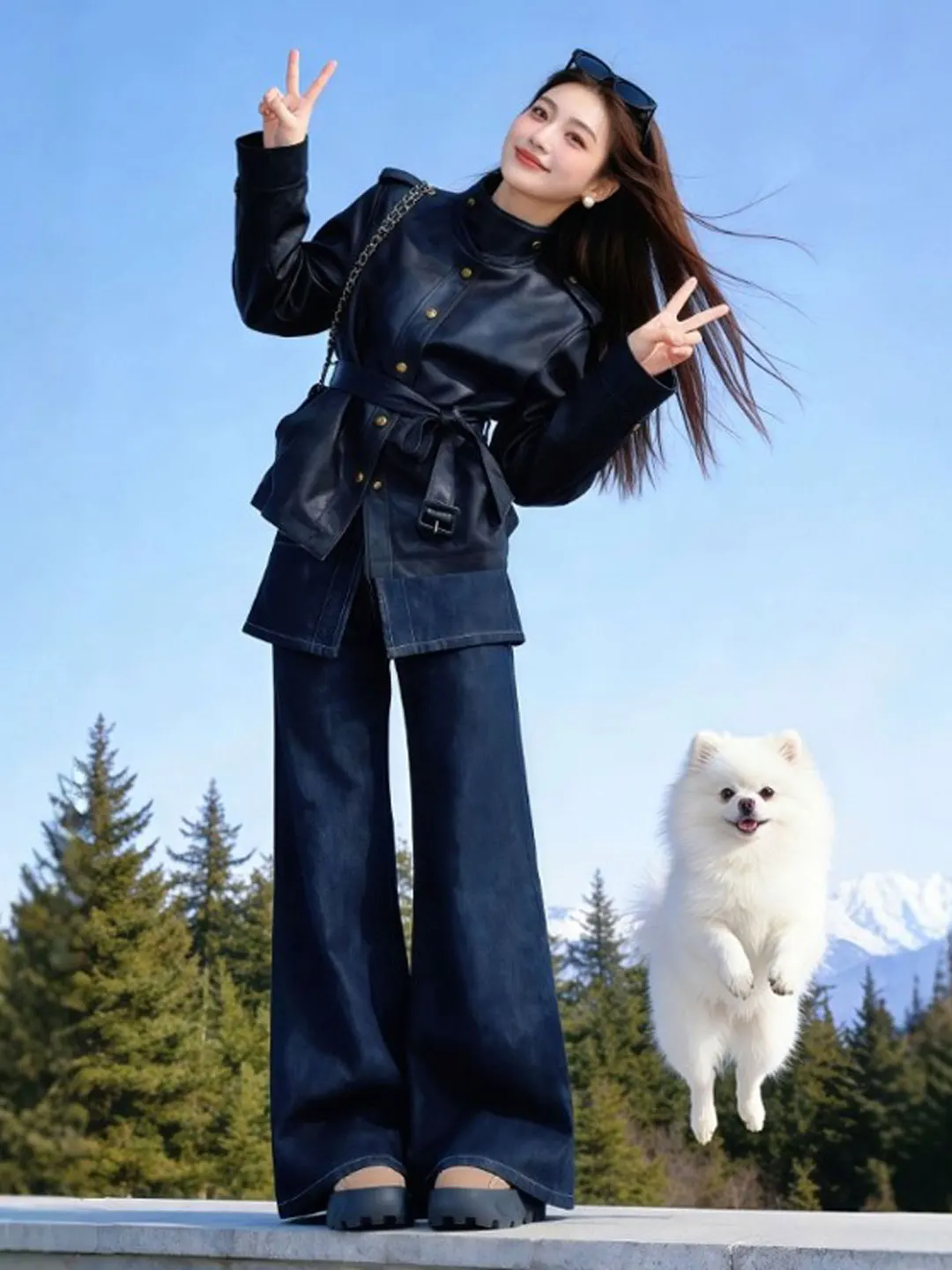 Veste en cuir PU rétro américaine de haute qualité, tendance, élégante, printemps 2026, vêtements pour femmes, promenade, voyage, rendez-vous