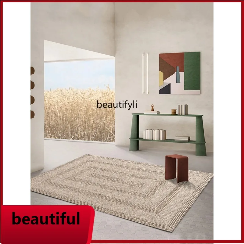 

F132 Wool carpet living room hand-woven sofa coffee table mat simple household bedroom bedside blanket
