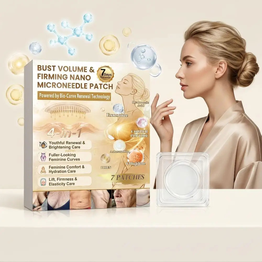 Nano-Microneedle Breast Enhancement Patch,Increased Skin Elasticity Women,Nutrition Deep Hydration Comfortable For All Skin Type