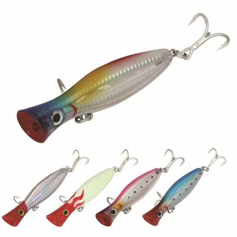

Topwater Popper Crankbaits Artificial Hard Bait 47g 90g Wobblers For Pike Trolling Striper Tuna Bluefish Fishing Tackle Lure