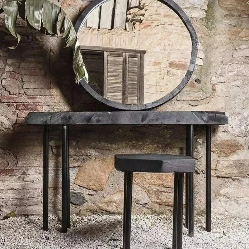 

Simple and stylish entrance table wind natural log solid wood table irregular art designer