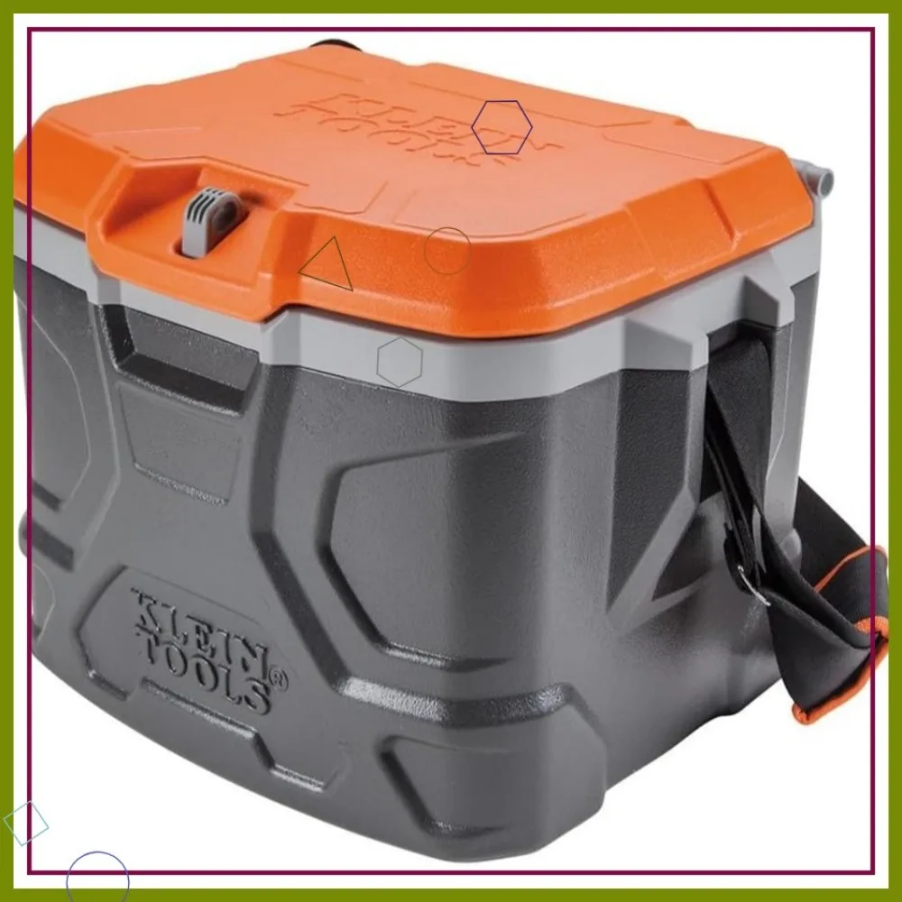 Refroidisseur de déjeuner isolé de 17 litres, peut contenir 18 canettes, garde au frais pendant 30 heures, supporte un poids de 300 lb