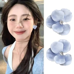 Women's Ear Studs for a Sophisticated Touch Elegant Colorful Flower Pattern Earrings Jewelry Accessories for Daily Wear