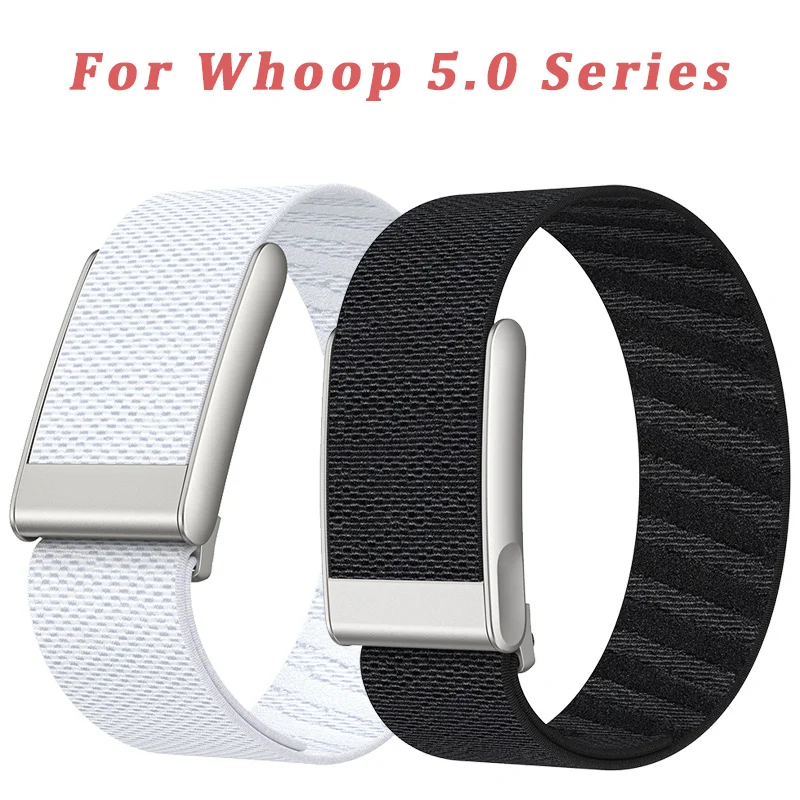 

Nylon Fitness Band Soft Breathable Replacement Strap Adjustable Protector Sports Wristband for Whoop 5.0 Life MG/One Peak