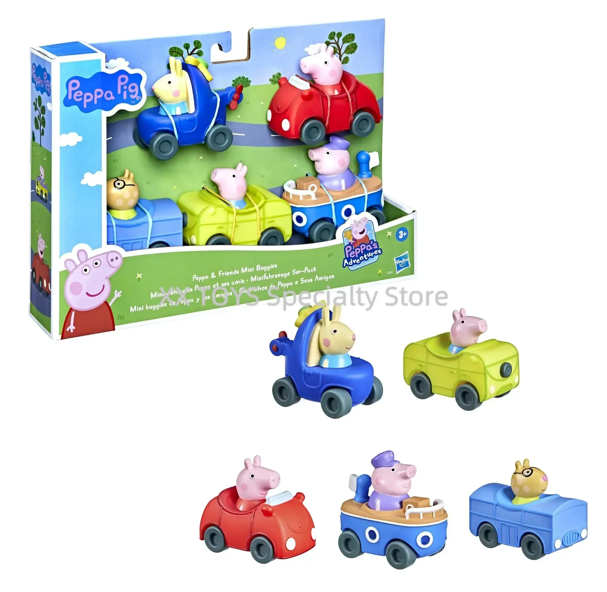 Hasbro Power Rangers Peppa Pig Peppa’s Adventures Peppa and Friends Mini Buggies 5 Multicolour Vehicles Pre-School Holiday Toys