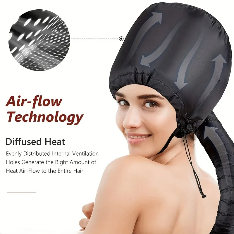 New Portable Hair Bonnet Dryer Cap Lazy Man Hair Dryerr Cap Quick Dry Hair Dryer Heating Set Oil Baking Cap Household Fast Dry