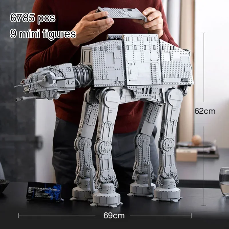

Новинка 6785, большие совместимые с AT-AT 75313 70888, строительные блоки, кирпичи, модель, подарки на день рождения, Рождество, игрушки 66677