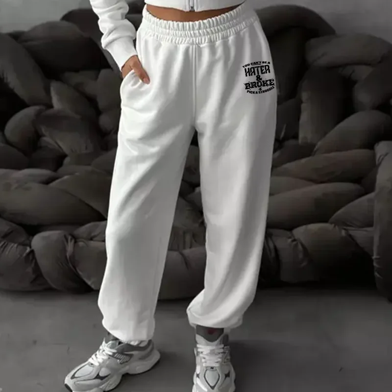 لا يمكنك أن تكون كاره وكسر اختيار Sweatpants النضال بلون الرباط بنطلون رياضي غير رسمي يومي متعدد الاستخدامات #3