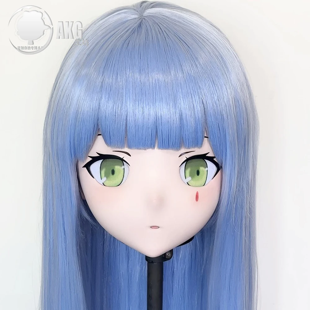 

(AL311) Customize Character Crossdress Female/Girl Resin Half/Full Head With Lock Cosplay Japanese Anime Game Role Kigurumi Mask