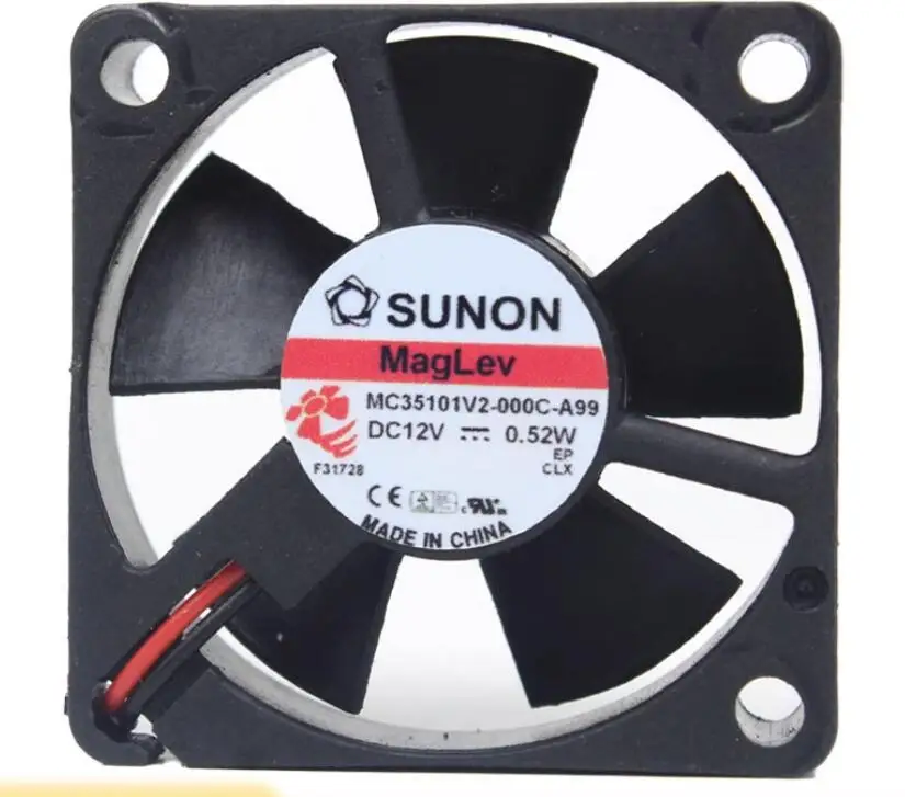 

SUNON MC35101V2-000C-A99 DC 12V 0.52W 35x35x10mm 2-Wire Server Cooling Fan