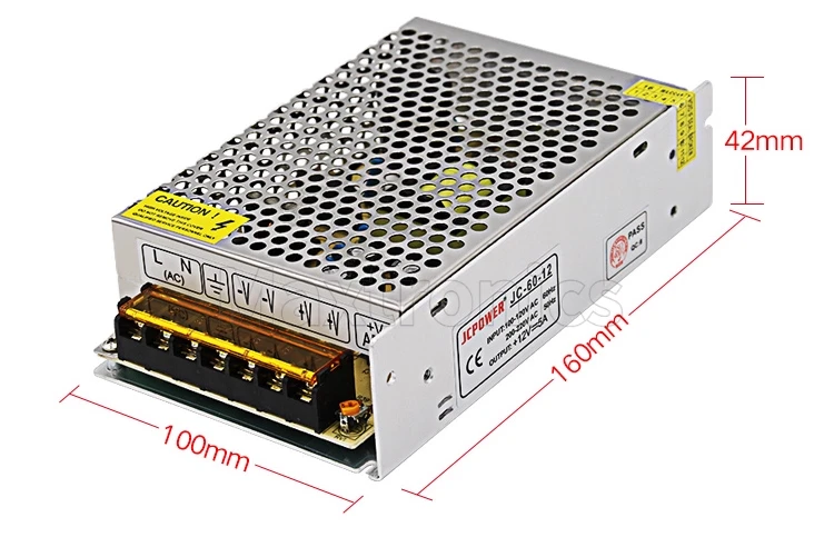 12V 60W Driver Lighting Transformer Switching Power Supply Led Strip Adapter 5A Higt Quality Constant Voltage Power Supply AC/DC