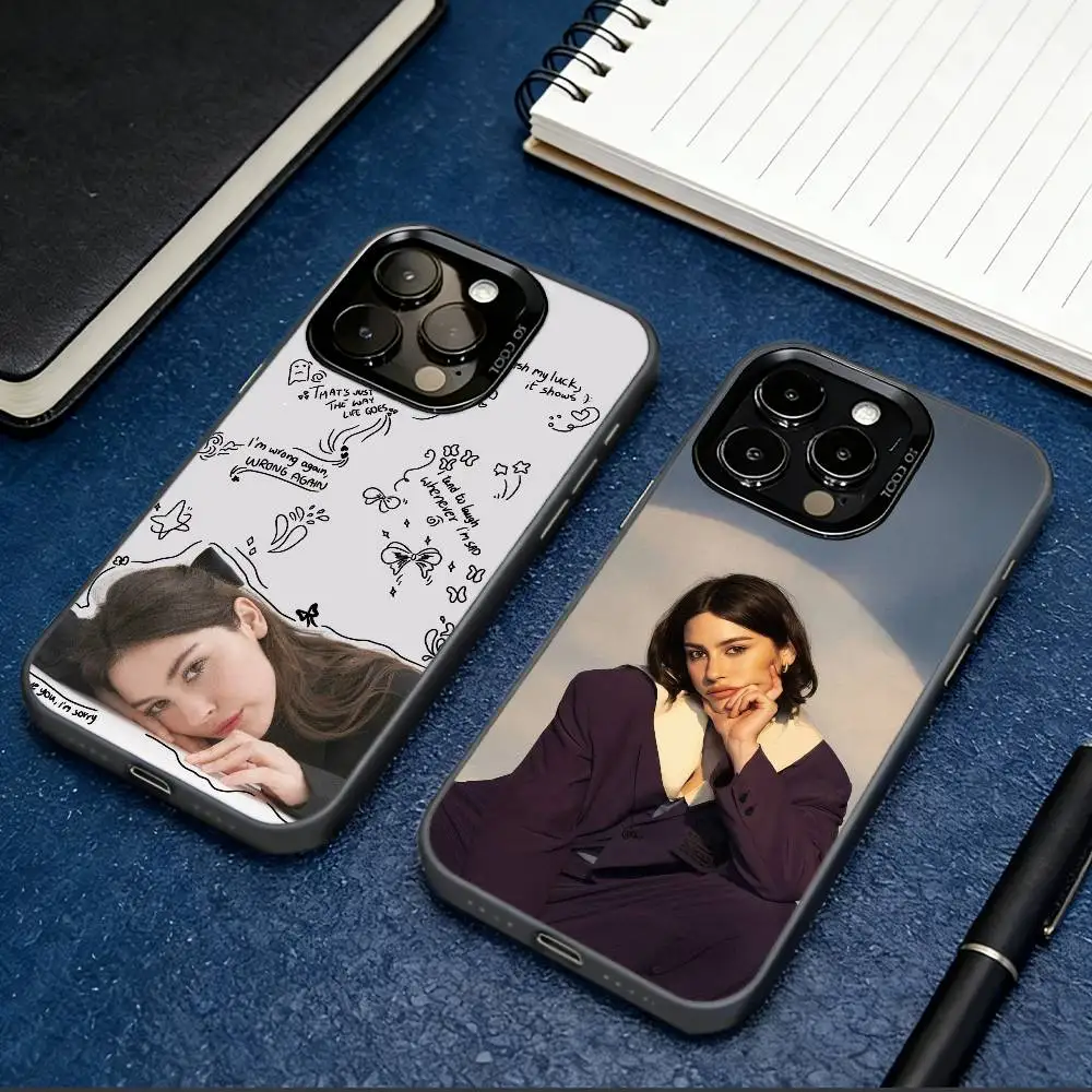 

G-Gracie A-Abrams Singer Phone Case For iPhone 17,16,15,14,13,12,11 Plus,Pro Max,XS,Colorful Silver Phone case Funda Cover