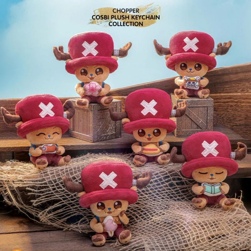Hot Toys Cosbi Hzw Chopper Llavero de Peluche Caja Sorpresa Coleccionable Periférico de Anime Muñeco de Anime Regalo Sorpresa de Cumpleaños para Niño
