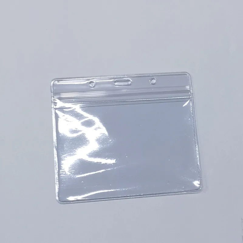 5pcs Hot Sale 4x3 Inch Soft Plastic PVC Card Holder Cover for ID Card Certificate Cards