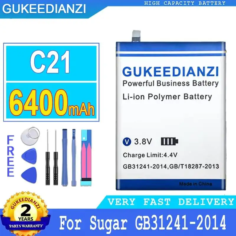 

Аккумулятор для мобильного телефона 6400 мАч, стабильный, для Sugar C21 GB31241-2014 596781