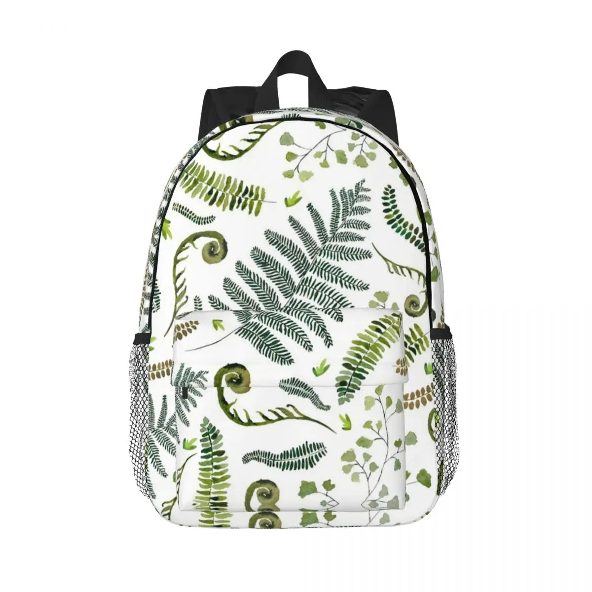 Colorful Fern Plant Grass Backpack Daypack Large Capacity Boys Girls BookBag Shoulder Bags for Men Women Kids School Bag