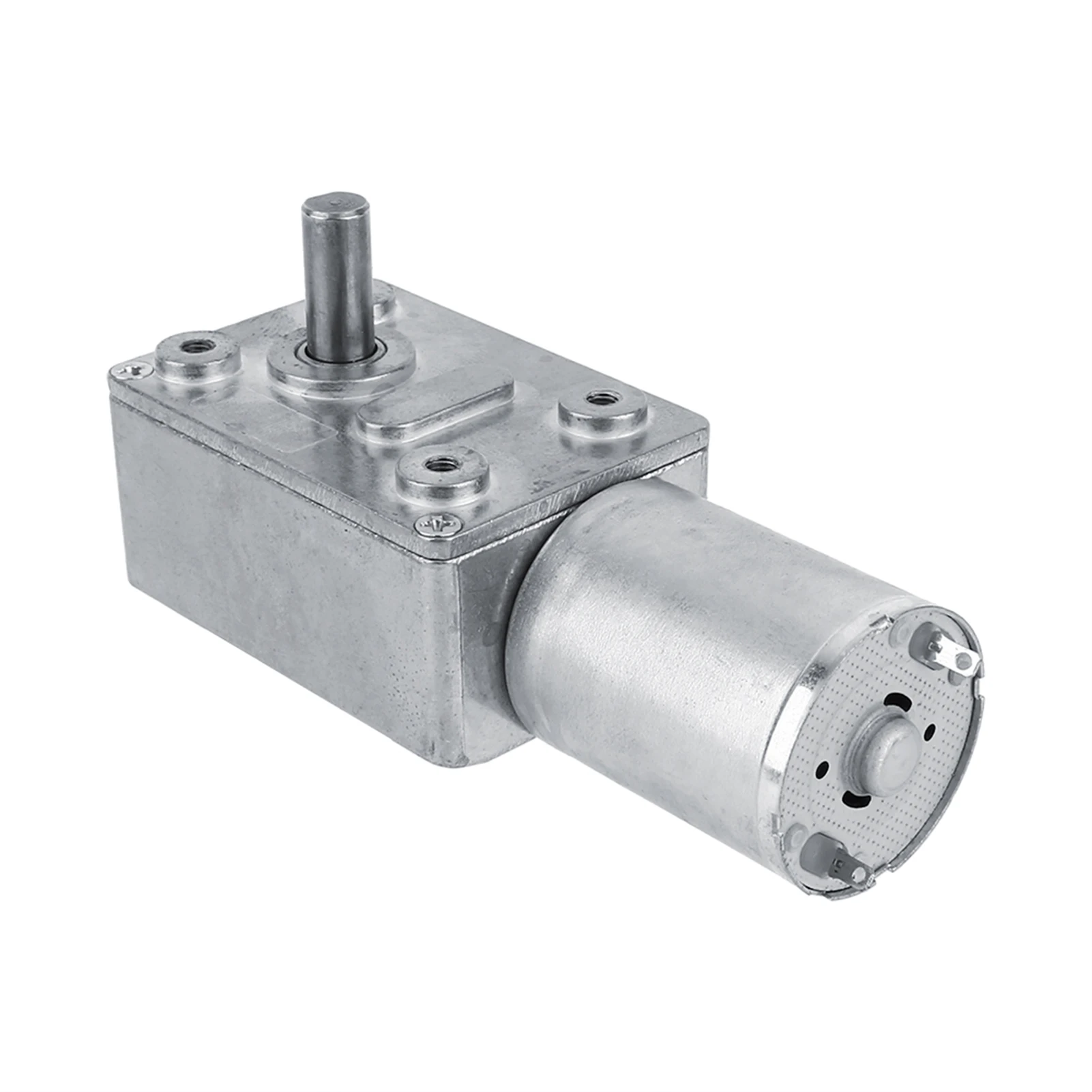 12V DC Metal Gear Reduction Motor, DC 12V Reduction Motor 2RPM Reversible High Turbocharger Worm Geared Motor
