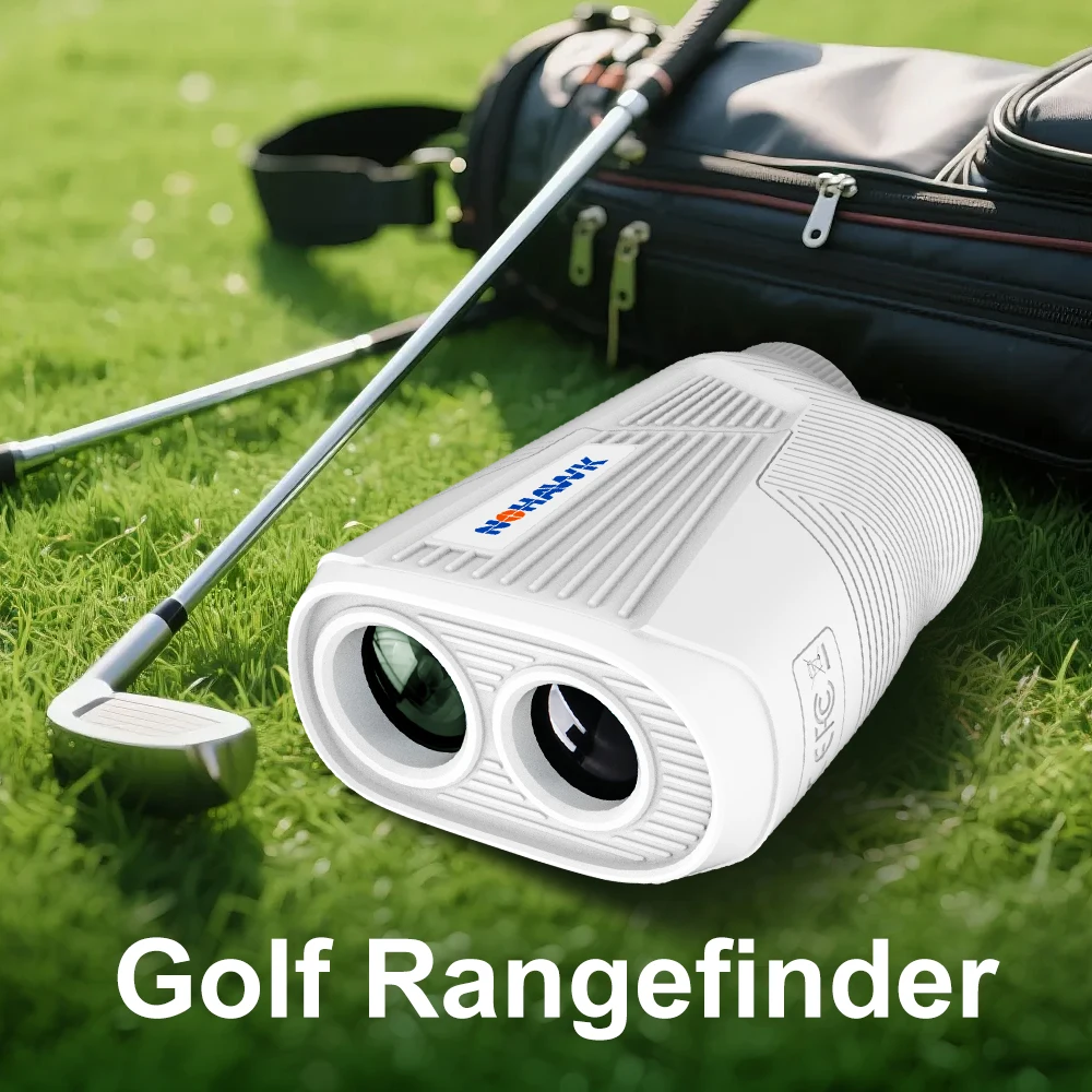

NOHAWK 1300 Yards Golf Rangefinder with Slope Compensation Flag Lock Vibration 6X Magnification Magnetic Portability for Golfers