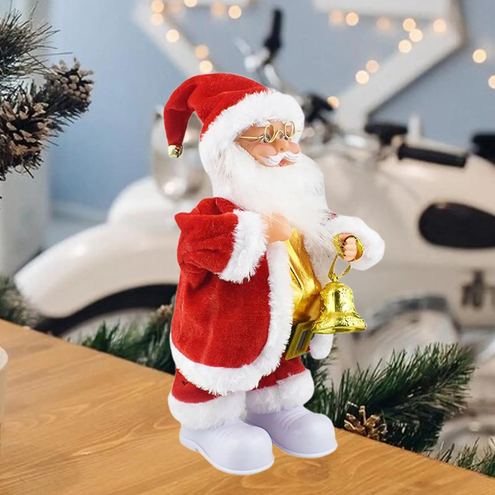 Babbo Natale elettrico, bambola di Babbo Natale di Natale, regalo di Natale, decorazione natalizia per interni