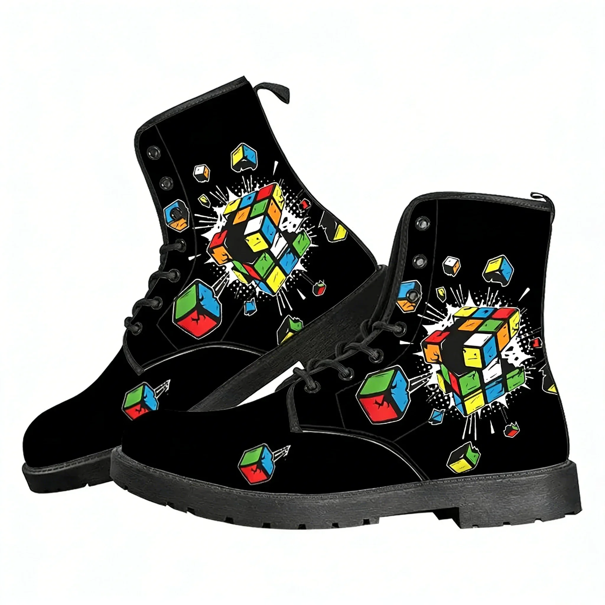 

Модные повседневные ботинки Custom Math Rubik Fashion Design для мужчин, женщин и подростков, 3D-обувь для активного отдыха, высококачественная обувь на заказ