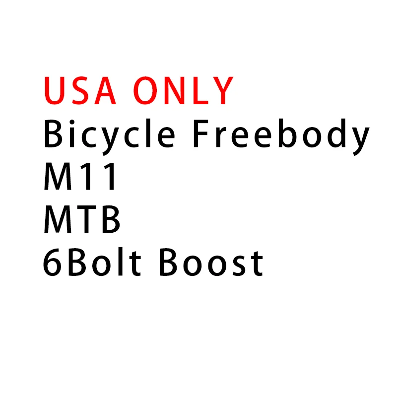 

(ТОЛЬКО США) Компоненты ступицы свободного корпуса M11-6Bolt Boost Hub
