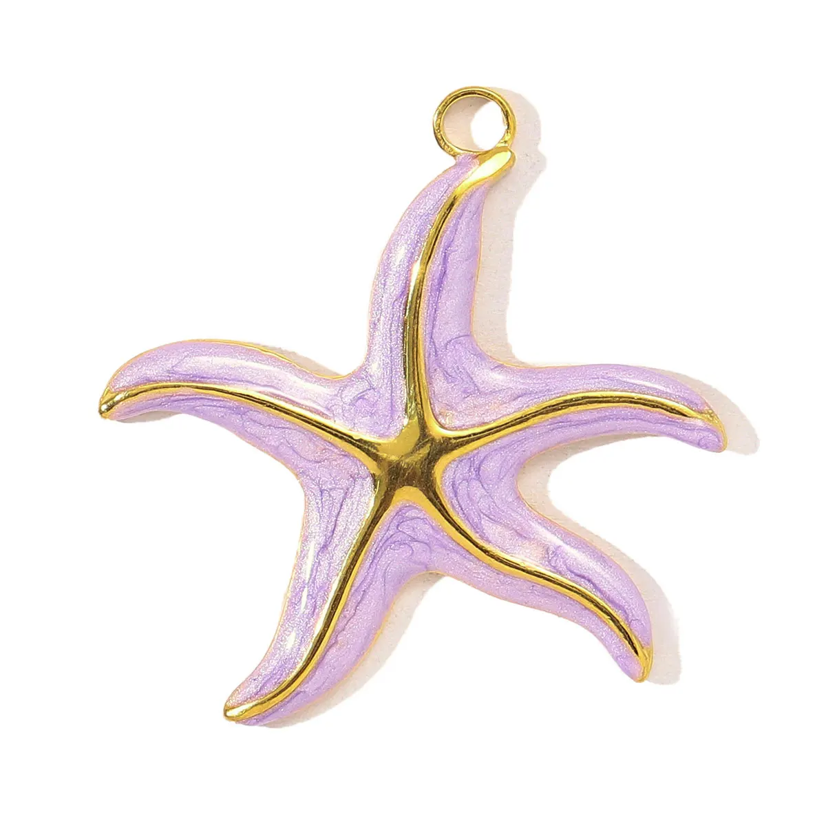 

3Pcs/Lot Stainless Steel Sun Starfish Charms Enamel Pendants For DIY Making Bracelet Necklace Jewelry Accessory Wholesale