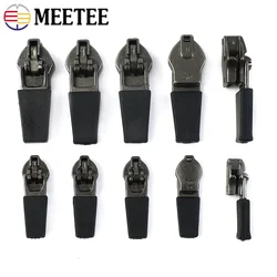 10-50Pcs 3# 5# Nylon Zipper Puller Reverse Zippers Slider Waterproof Invisible Zip Coat Tent Clothes Zips Repair Kit Accessories