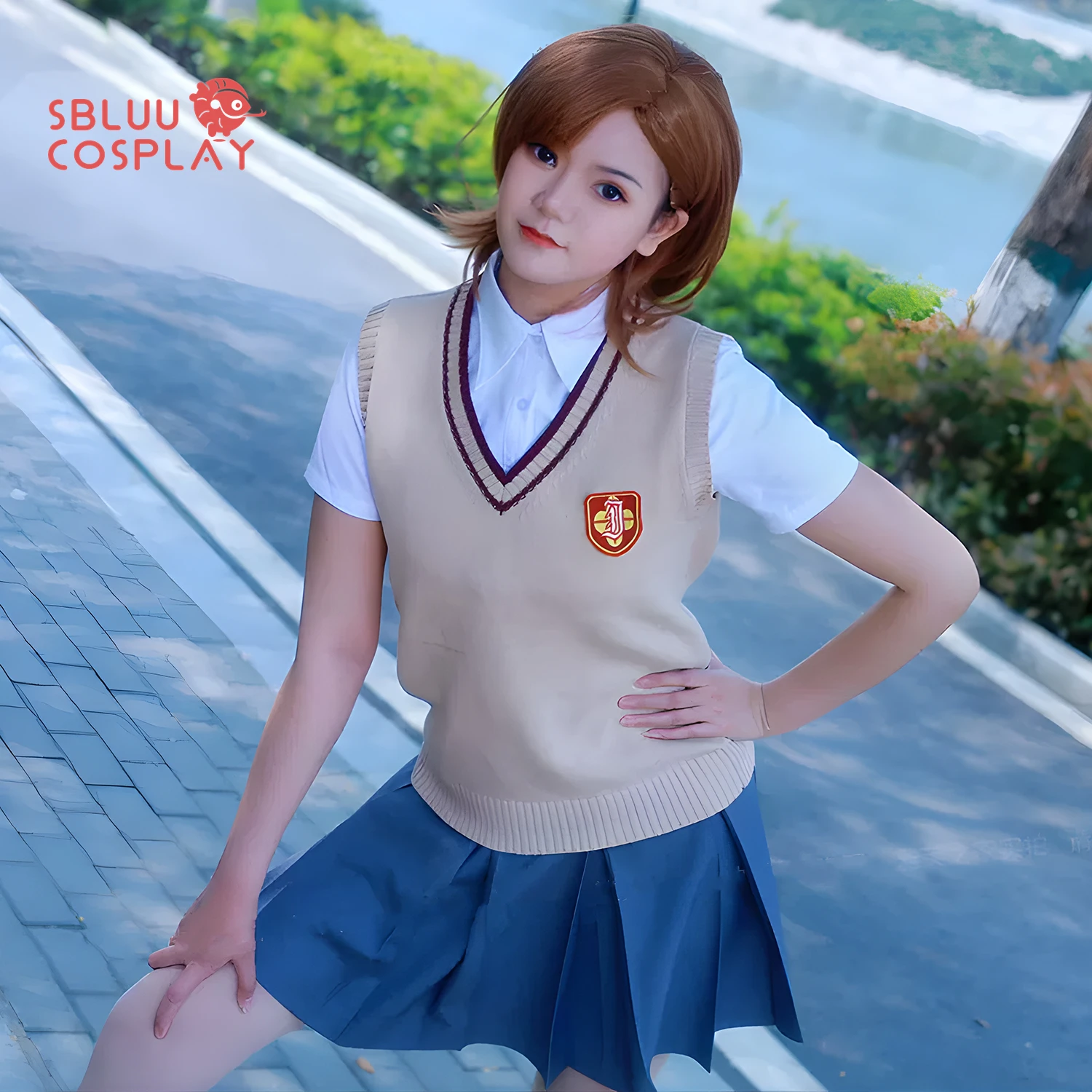 SBluuCosplay Mikoto Misaka Cosplay Costume Anime Kuroko Shirai Cosplay JK School Uniform Halloween Outfit