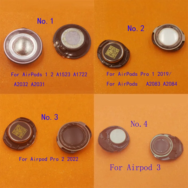 1-5 ชิ้นหูฟังชิ้นหูลําโพงหูฟังสําหรับ Airpods Air Pods 1 2 3 Pro A1604 A1523 A1722 A2083 a2084 1st 2nd A2032 A2031