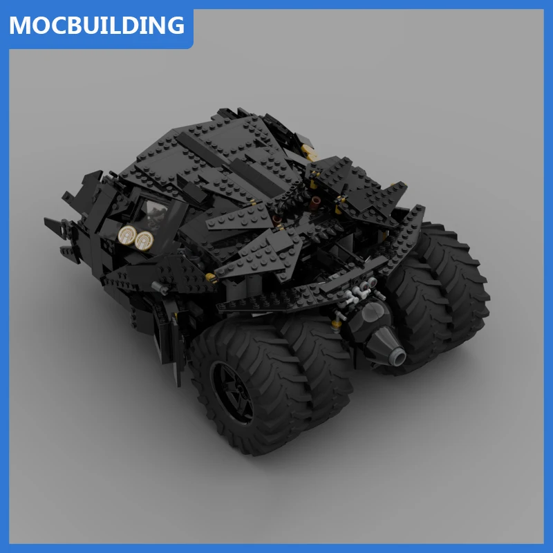 UCS Rises Batwing & Damaged Tumbler Model Moc Building Blocks Diy Assemble Bricks Educational Creative Display Xmas Toys Gifts