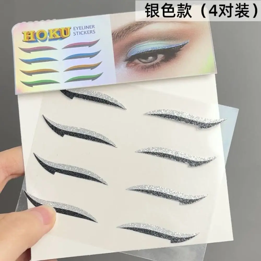 Patch per palpebre Impermeabile Adesivi per linea doppia palpebra più grandi Strumento per il trucco degli occhi Decalcomanie per doppia palpebra Adesivo per eyeliner glitterato