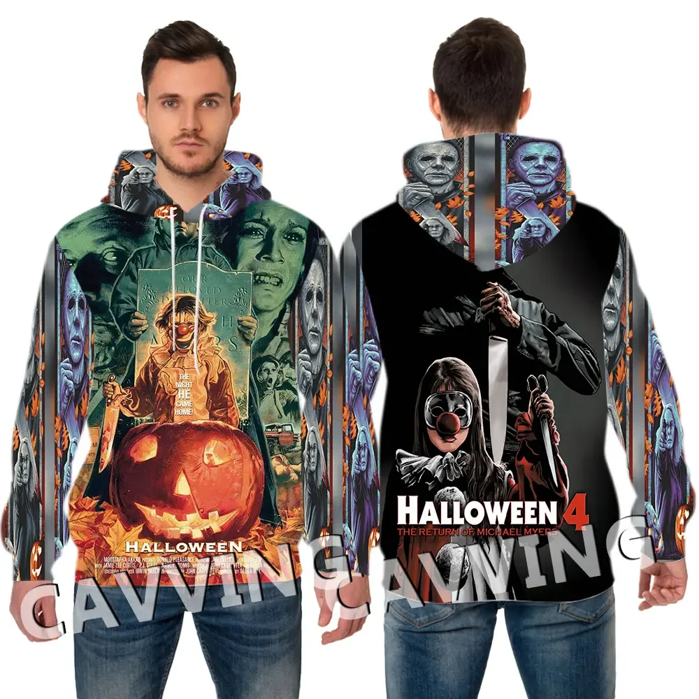 Halloween Michael Myers 3D Printed Fashion Hoodies Hooded Sweatshirts Harajuku Hoodie Sweatshirts Tops Clothing for Women/men 2