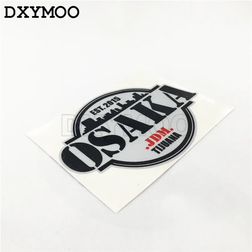 

Японские автомобильные наклейки JDM EST 2015, TIJUANA Osaka City, мотоциклетный шлем, виниловые наклейки на окно 15x11,5 см