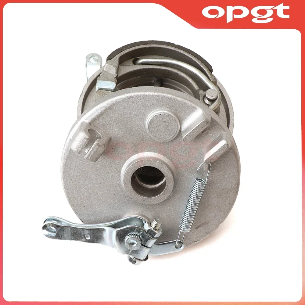 

Передние барабанные тормозные колодки OPGT, левая/правая тормозная крышка для 50cc 70cc 90cc 110cc 125cc 150cc электрический ATV Go Kart UTV Buggy Quad Bike