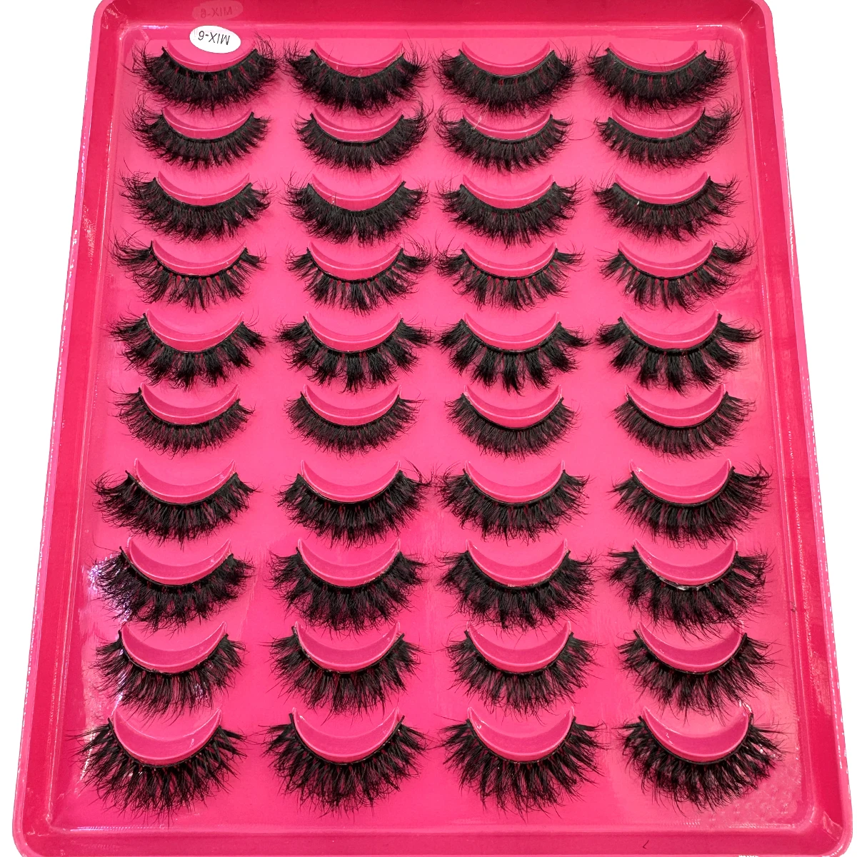 Neue 20 Paar Natürliche Lange Mix-Styles Nerz-Falsche Wimpern, Künstliche Wimpern, Make-up-Set, Nerz-Wimpernverlängerung, Kurze Wimpern – Detail 6
