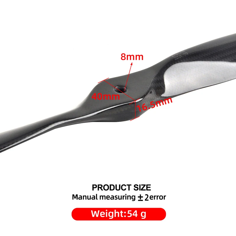 1PC Carbon Fiber Electric Propeller Wooden Prop for RC Airplane, Propeller, CW, 18x8, 19x10, 20x10, 22x10, 16x08, 17x08, 1Pc