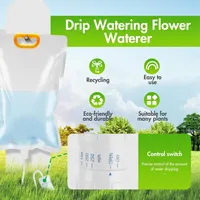 3.5L Automatic Watering Dripper Infusion Bag Adjustable Plant Drip Irrigation System Home Garden Self Watering Planter Water Bag