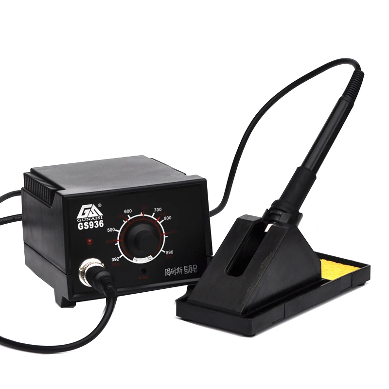 مكواة لحام مستوردة بدرجة حرارة ثابتة 936، مجموعة أدوات سبيكة لحام كهربائية درجة حرارة قابلة للتعديل 936 طاولة لحام، كون #1