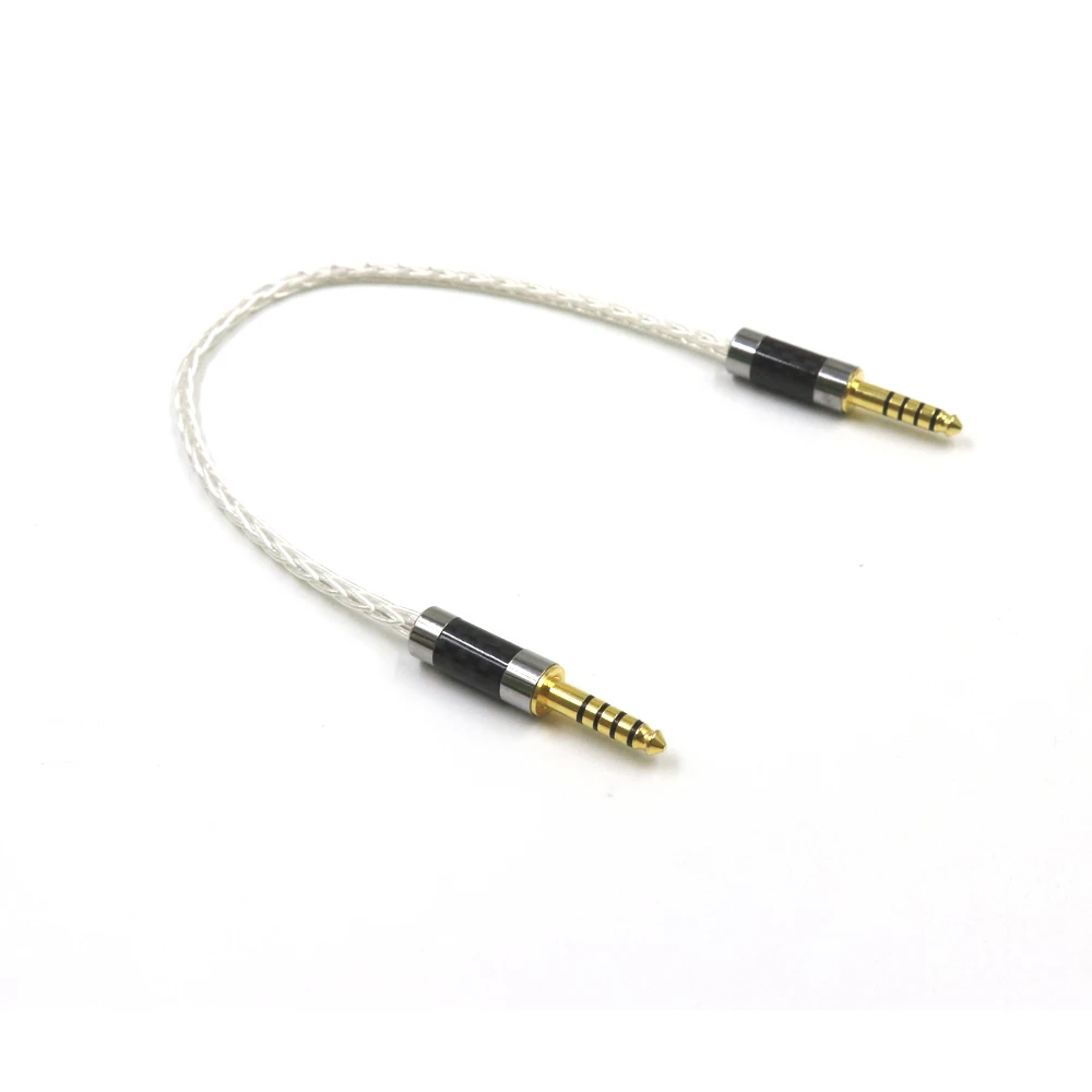 

99% 8 Core Pure Silver OCC Cable 4.4mm Balanced Male to Male Audio Adapter IFI Zen DAC