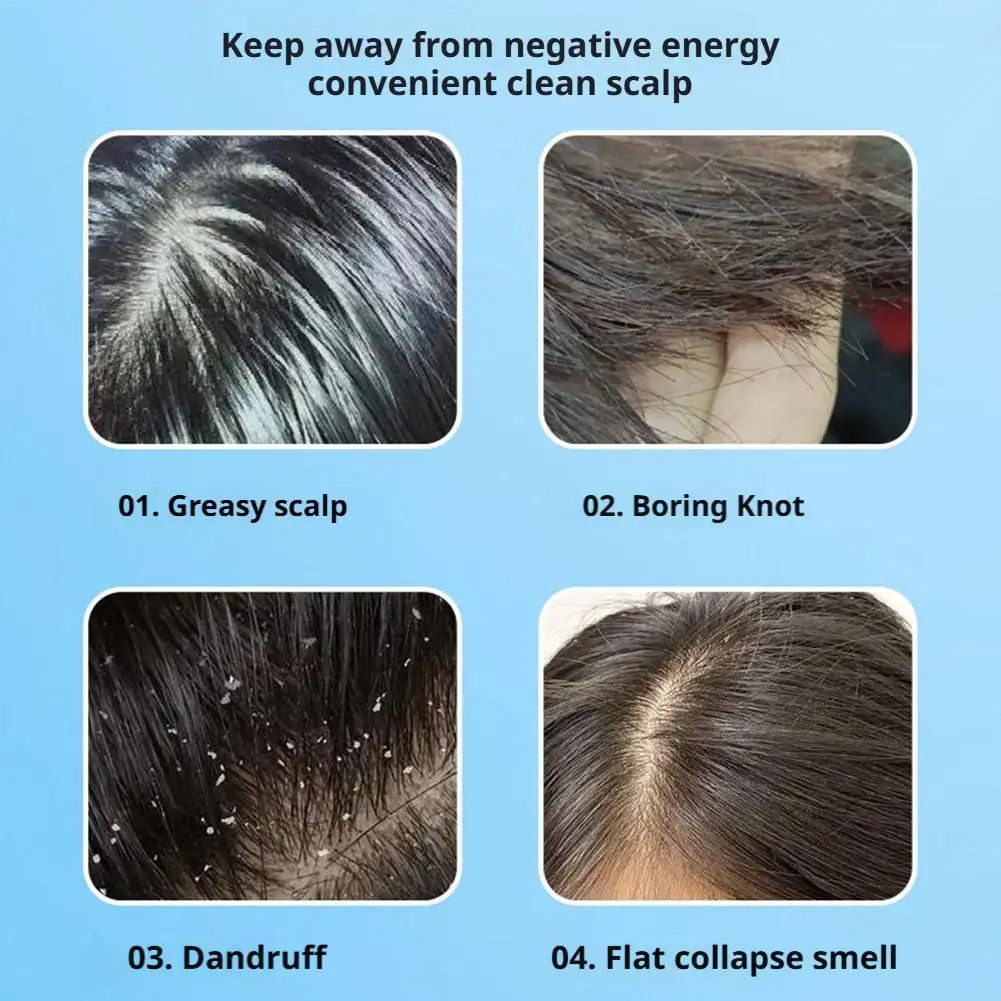 صابون شامبو عشبي من عشب العشب وبلاتيكلاودوس، علاج تساقط الشعر الطبيعي يقوي الجذور والتحكم في الزيت وينظف نمو فروة الرأس