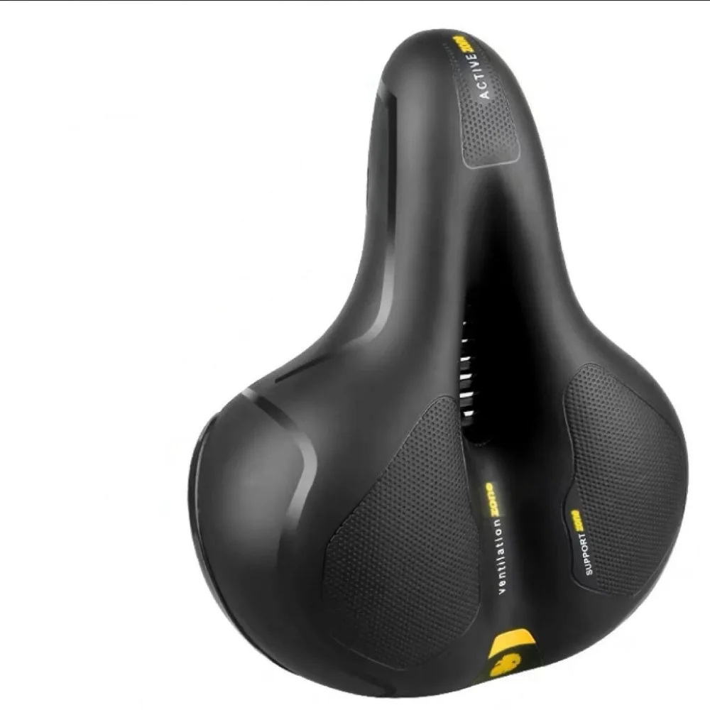 

Safety Warning Bicycle Shock Absorber Saddle Bicycle Accessories Breathable Bicycle Seat Cushion Black Hollow Mountain Bike Seat