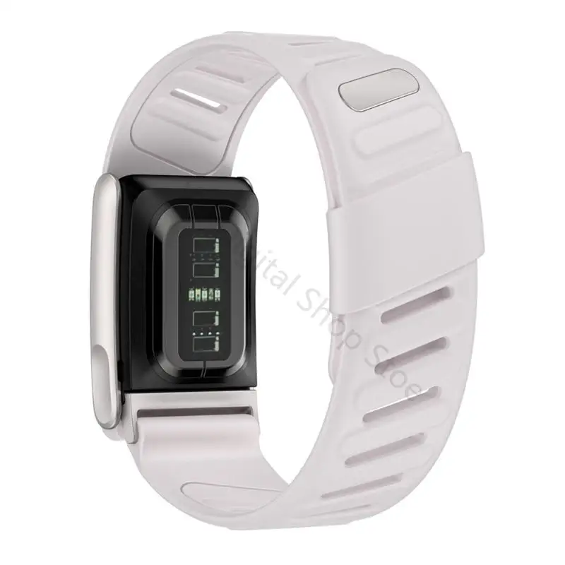 96BA Modern Double Tone Sport Straps For Smartwatches Silicone Adjustable Wristband